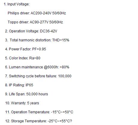 Tri-color Plastic Led Tri-proof IP65 IK08 5 years warranty